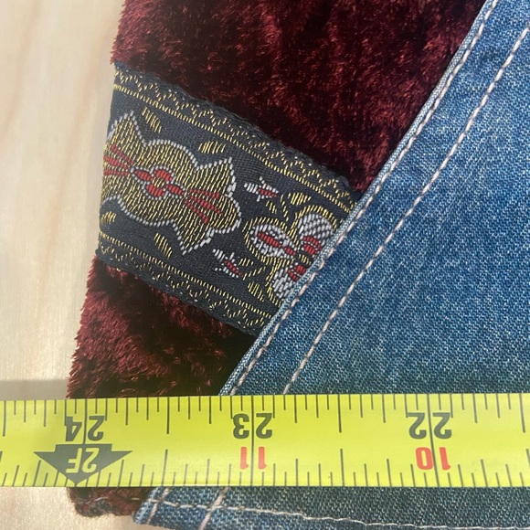 Patch Work Denim Skirt J Jill Size Small - Picture 3 of 6